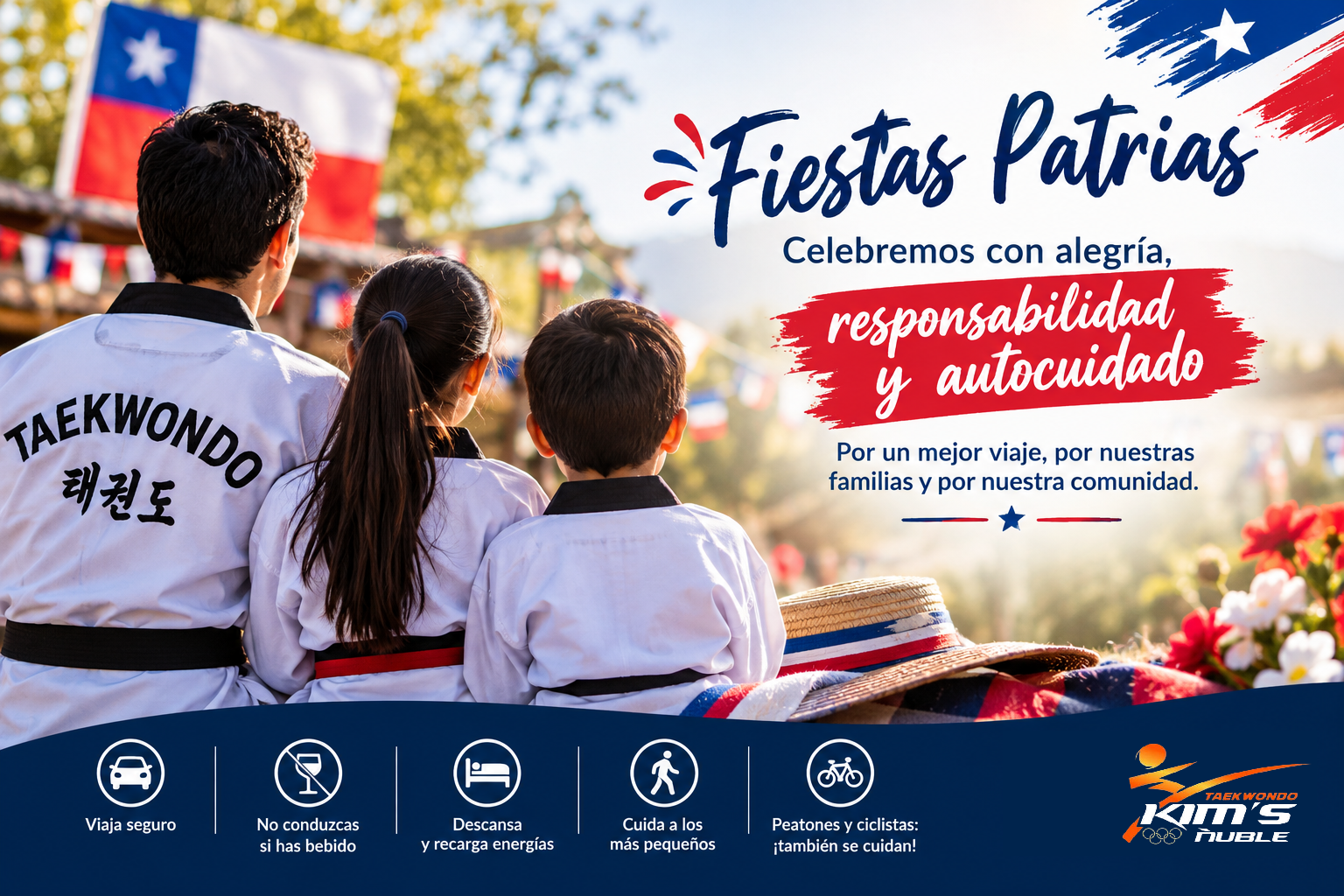 Fiestas Patrias: celebremos con alegría, responsabilidad y autocuidado🥋